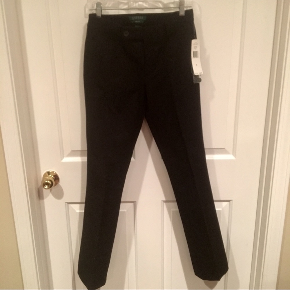 RALPH LAUREN ADELLE BLACK DRESS PANTS